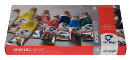 Van Gogh Set básico de pinturas acrílicas con 10 colores en tubos de 40 ml
